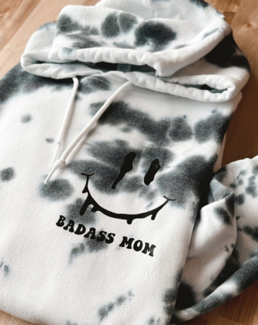 Badass Mom Tie Dye Hoodie