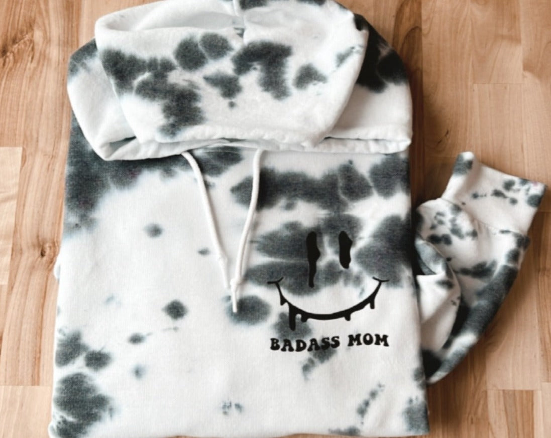 Badass Mom Tie Dye Hoodie