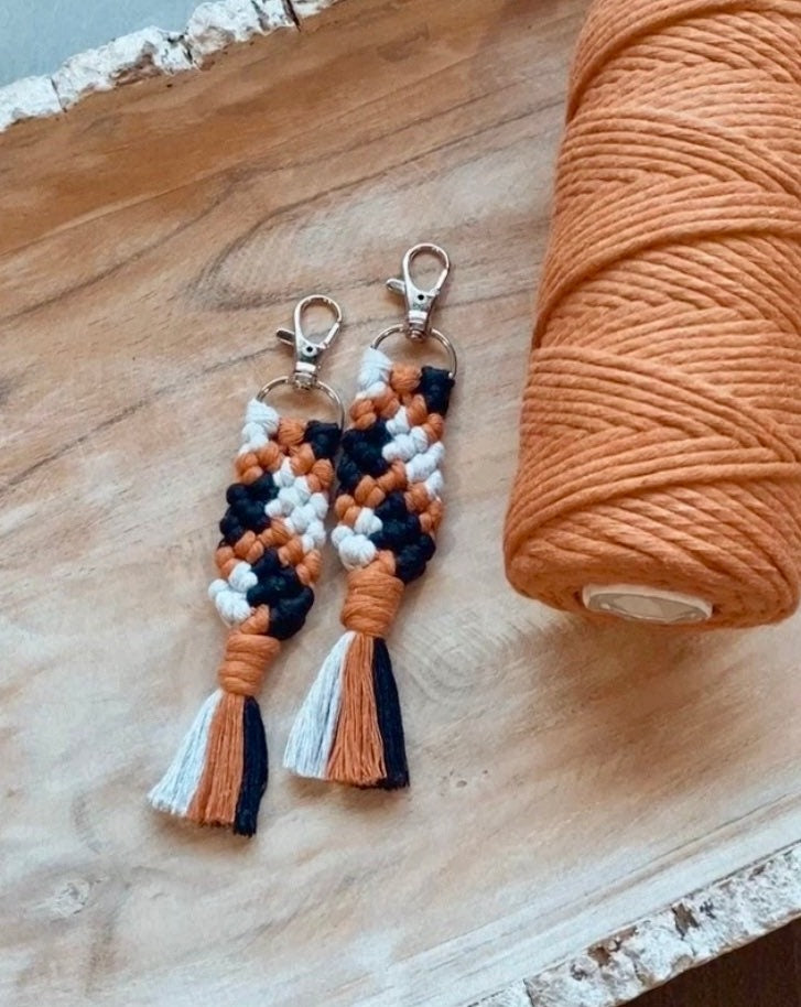 Boho Macrame Keychain